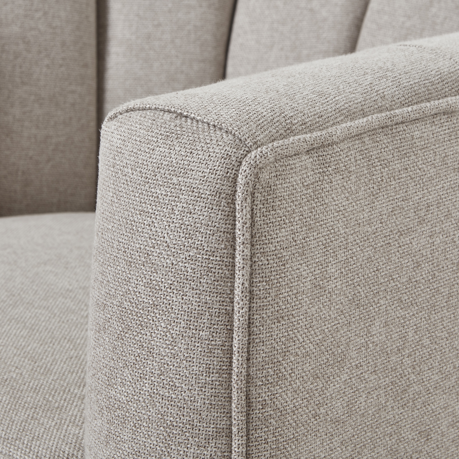 Lily Swivel Chair In Oatmeal Twill - Image 3