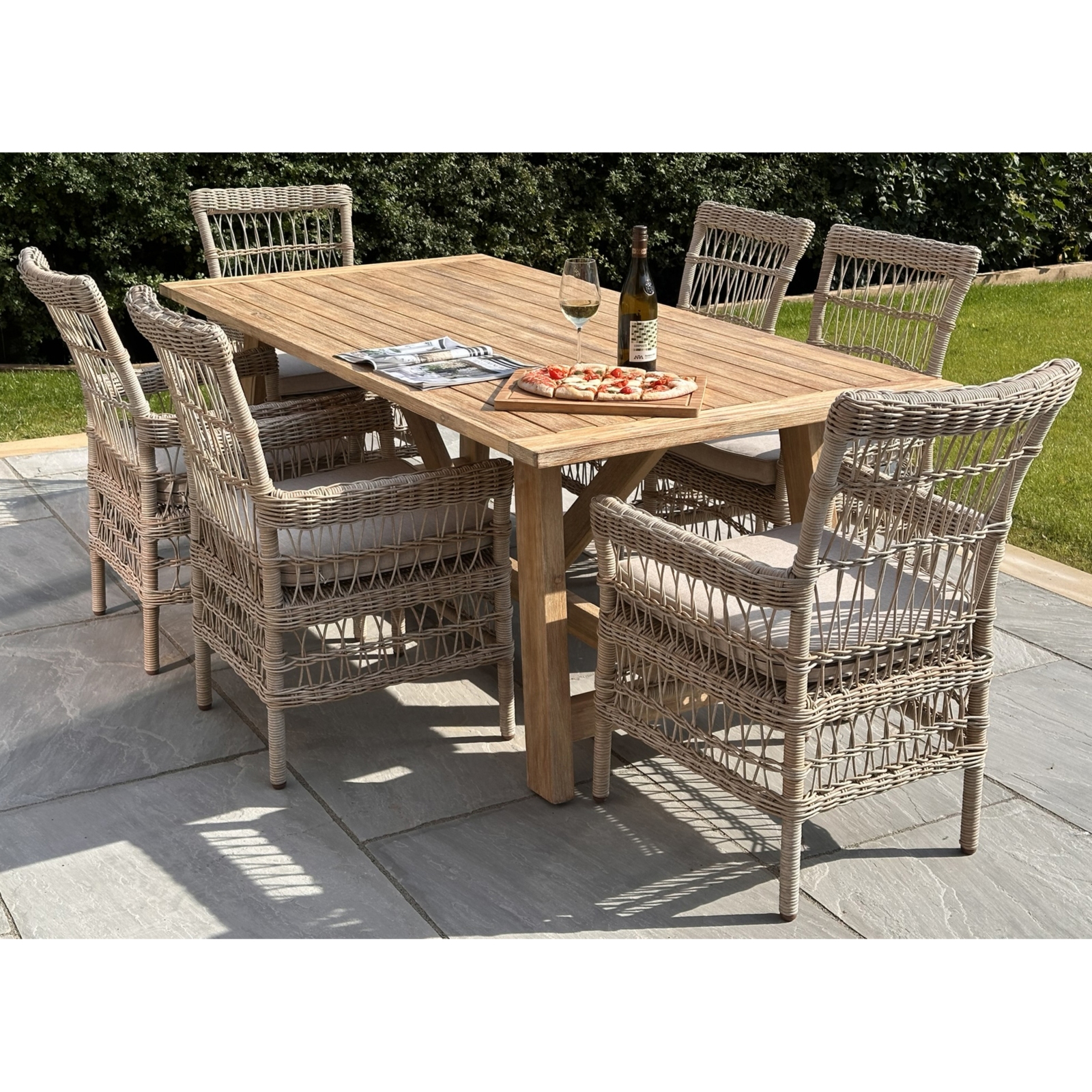 Provence Collection Outdoor Dining Chair - Image 3