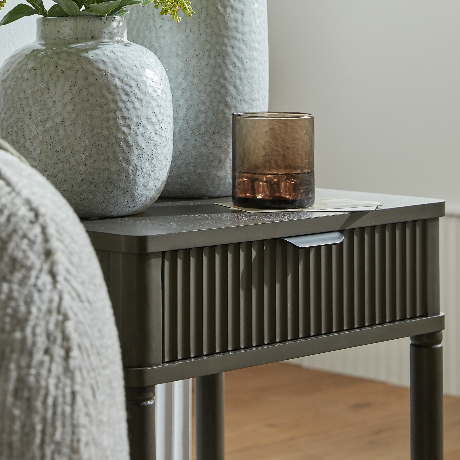 Reed Collection 1 Drawer Side Table - Image 2