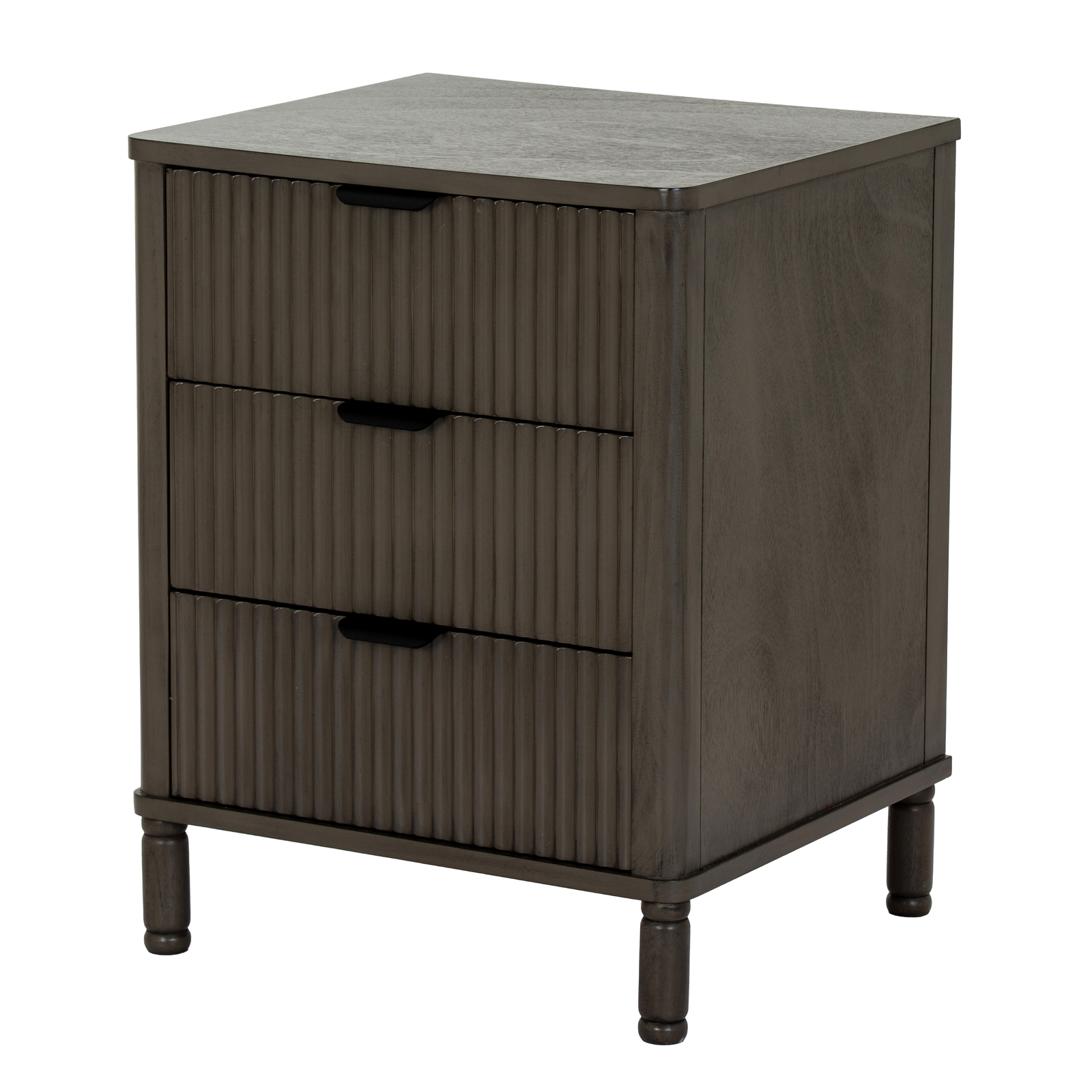 Reed Collection 3 Drawer Bedside Table - Image 2