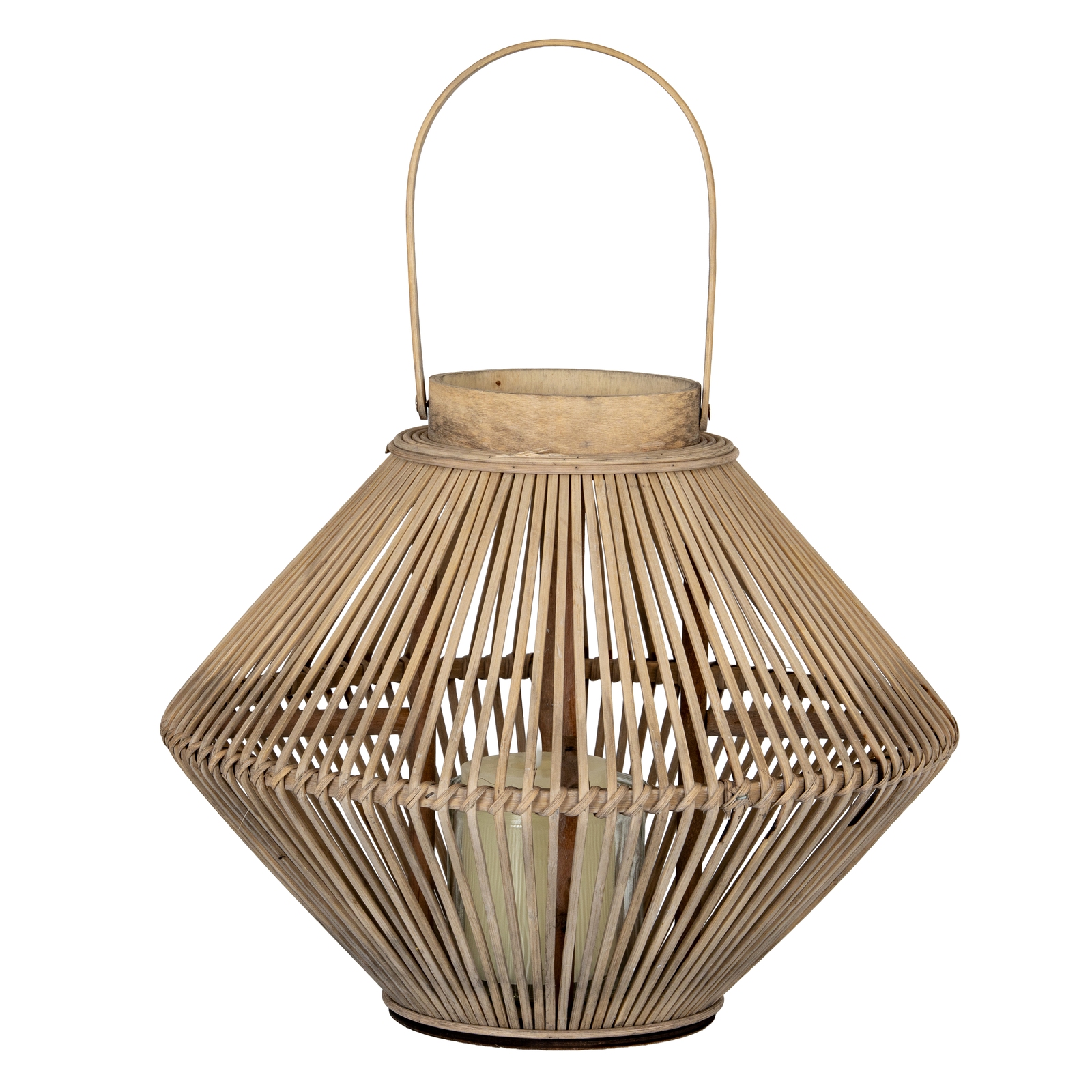 Cone Wicker Lantern - Image 2