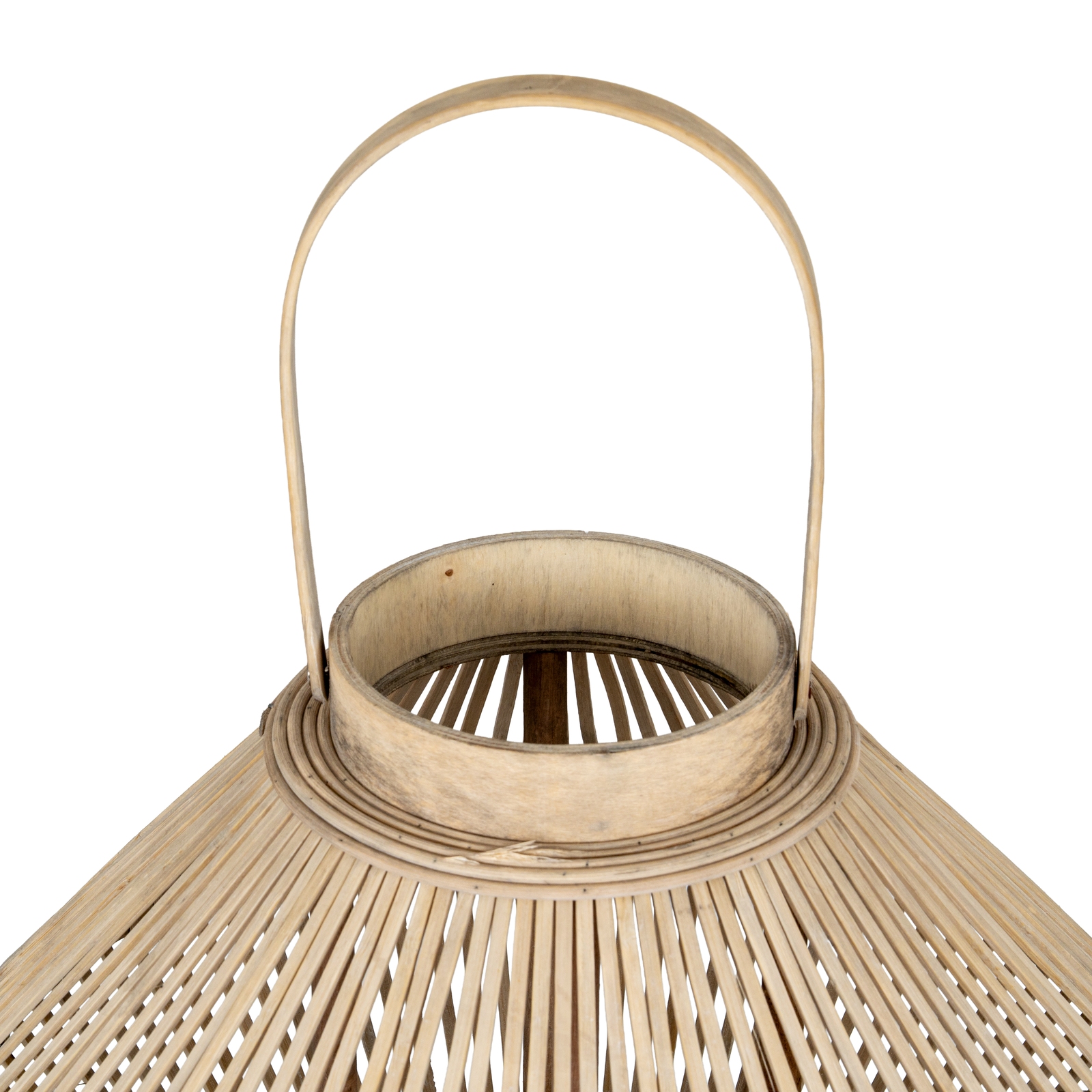 Cone Wicker Lantern - Image 3