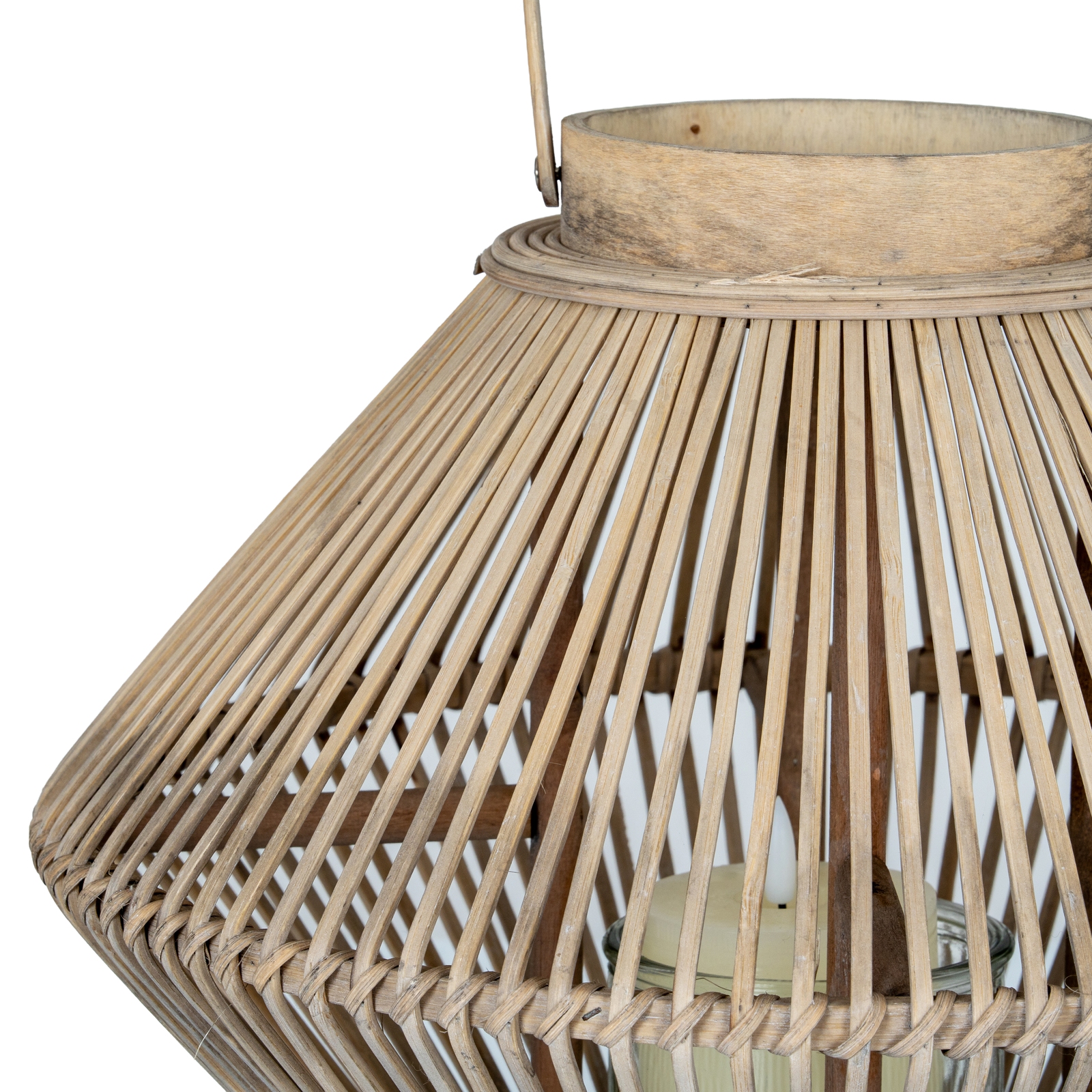 Cone Wicker Lantern - Image 4