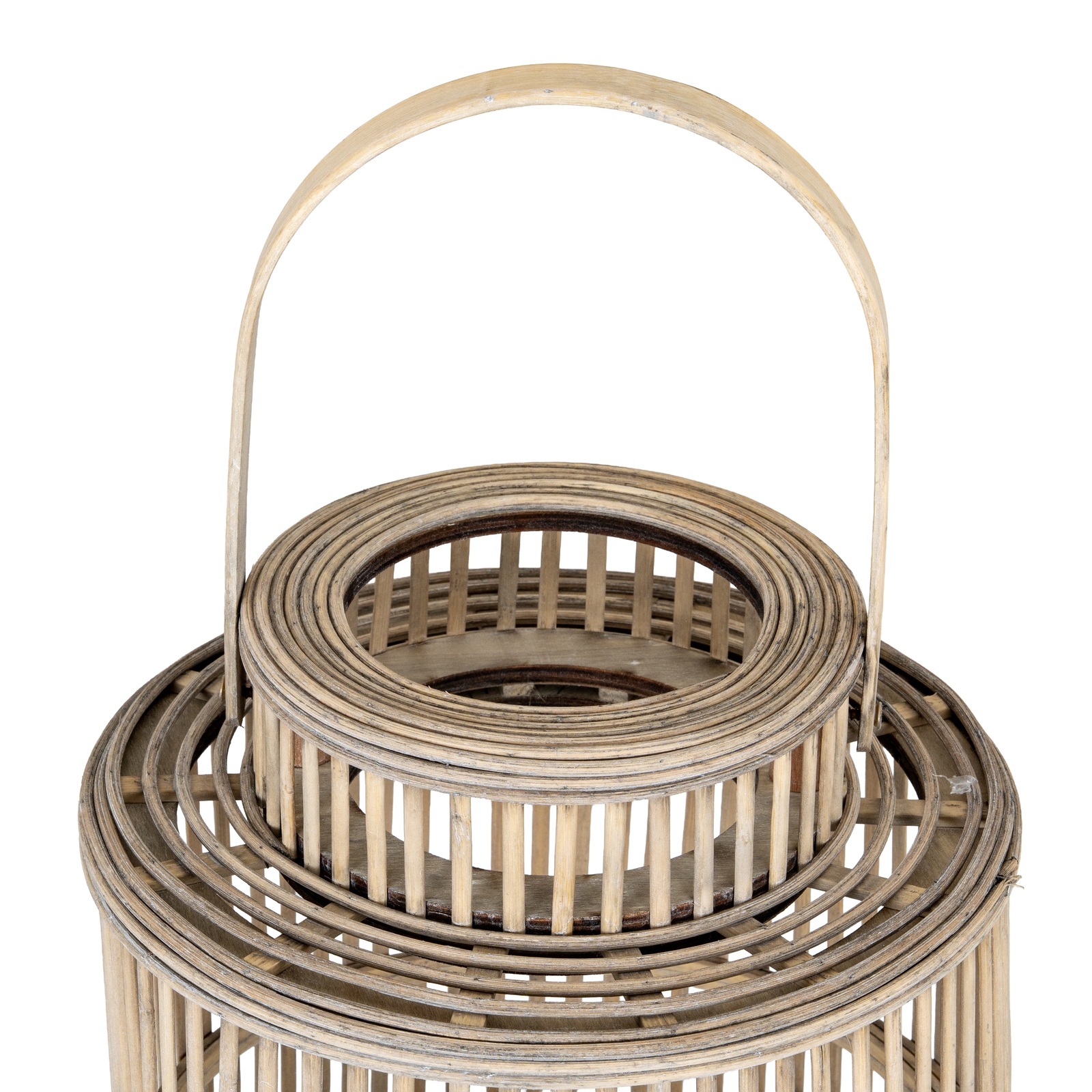 Cylinder Wicker Lantern - Image 3