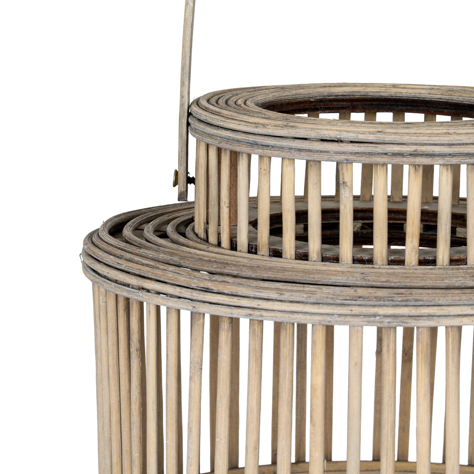 Cylinder Wicker Lantern - Image 4