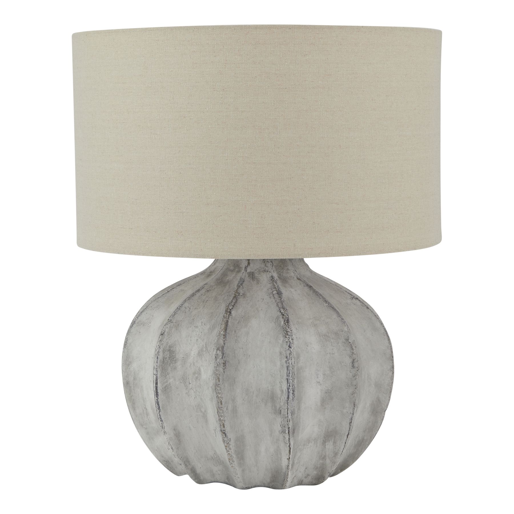 The Darcy Antique White Flute Lamp
