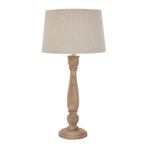 Delaney Natural Wash Candlestick Lamp