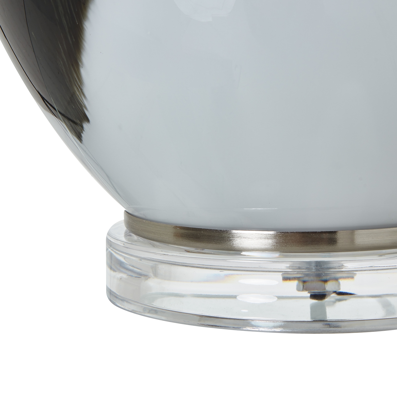 Grey Glass Table Lamp - Image 2