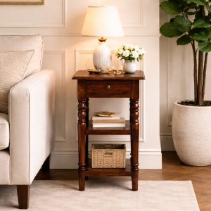 Tall Turned Leg Side Table