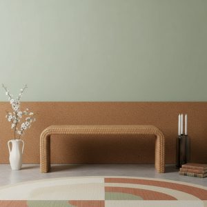 Rattan Weave Bench