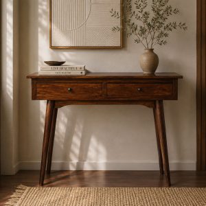 Chestnut Hallway 2 Drawer Console Table