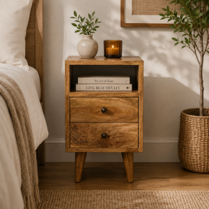 Mini Oak-ish Classic Open Bedside