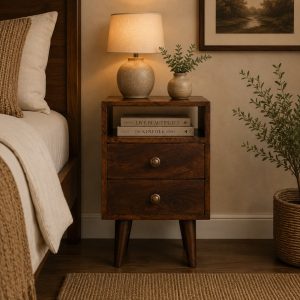 Mini Classic California Walnut Bedside