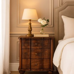 Lume Roasted Panelled Bedside