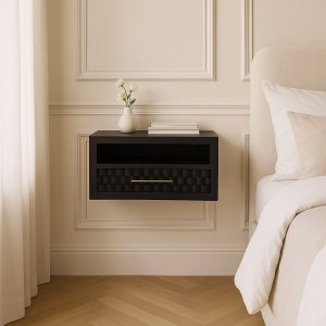 Cadiz Carved Open-Slot Bedside
