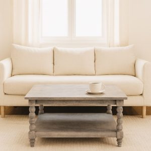 Spindle Acid Wash Coffee Table