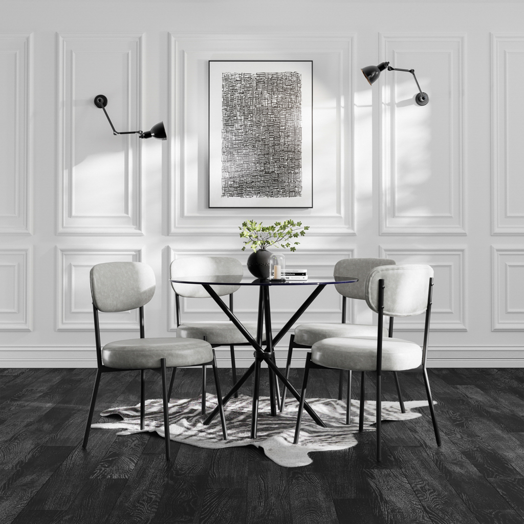 SMITH GRAPHITE DINING CHAIR (2 PER PACK)