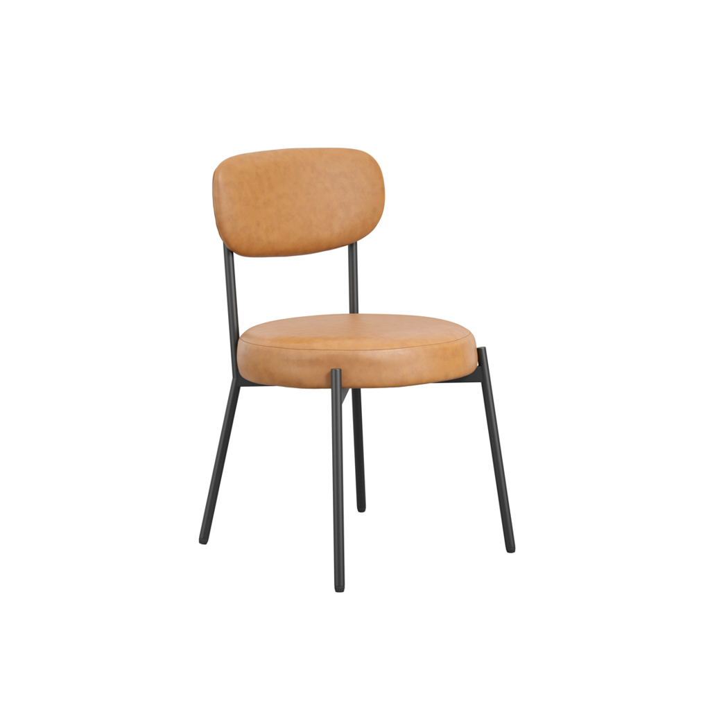 SMITH CARAMEL DINING CHAIR (2 PER PACK) - Image 3