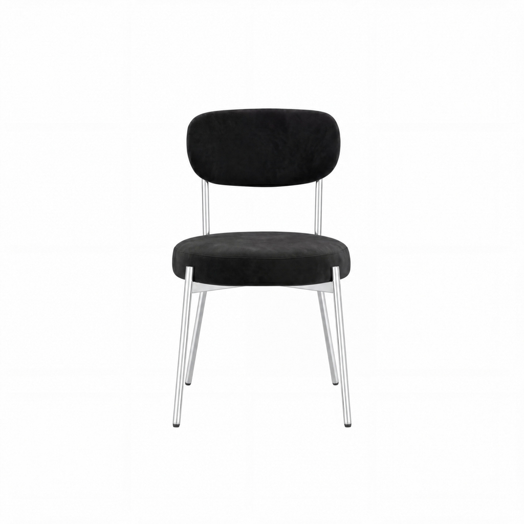 SMITH BLACK DINING CHAIR (2 PER PACK) - Image 2