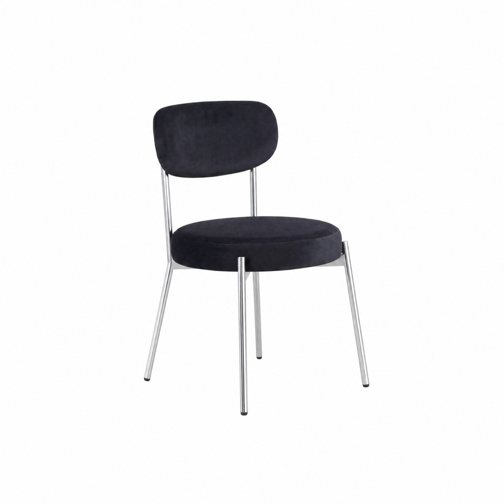 SMITH BLACK DINING CHAIR (2 PER PACK) - Image 3