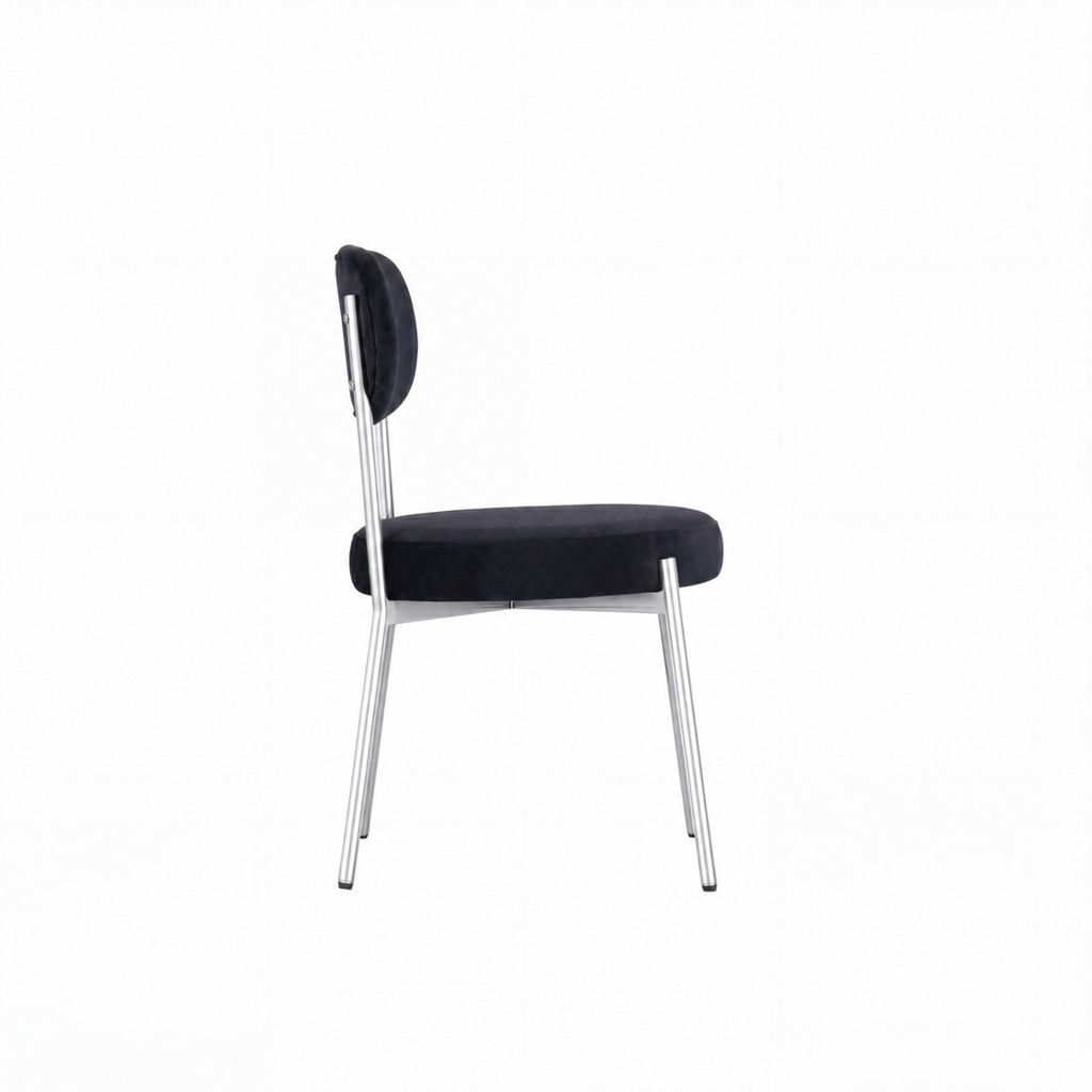 SMITH BLACK DINING CHAIR (2 PER PACK) - Image 4