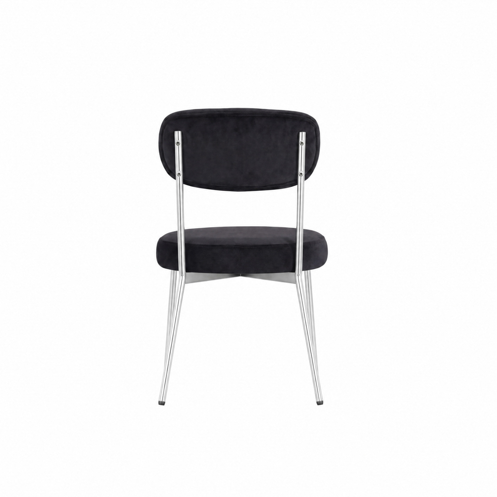 SMITH BLACK DINING CHAIR (2 PER PACK) - Image 5