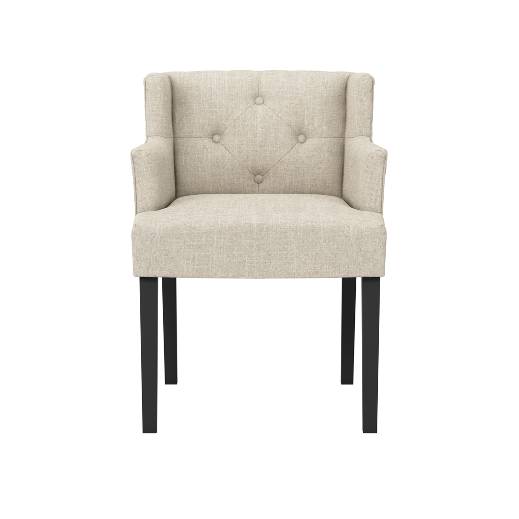 SHAY STONE WINGED DINING CHAIR WITH ARMS - Image 2