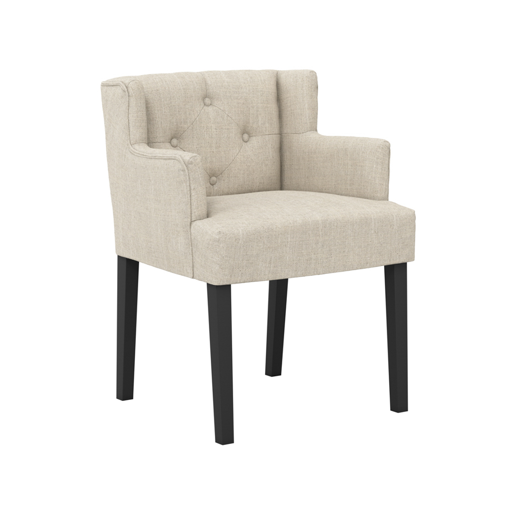 SHAY STONE WINGED DINING CHAIR WITH ARMS - Image 3