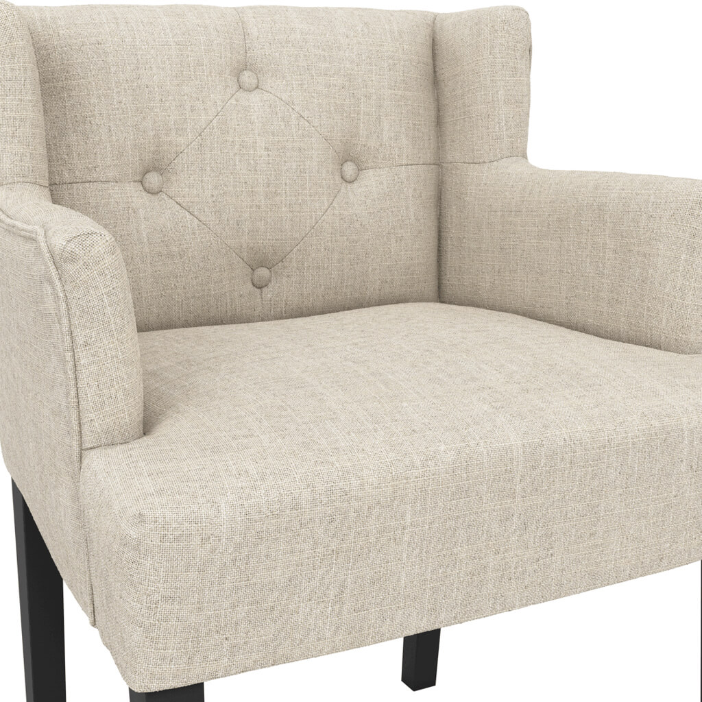 SHAY STONE WINGED DINING CHAIR WITH ARMS - Image 6