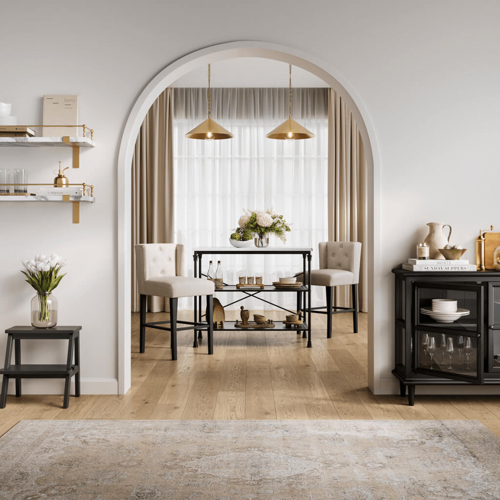 SHAY STONE WINGED COUNTER STOOL