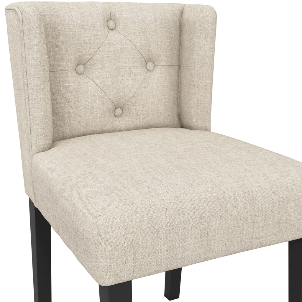 SHAY STONE WINGED DINING CHAIR WITHOUT ARMS - Image 6
