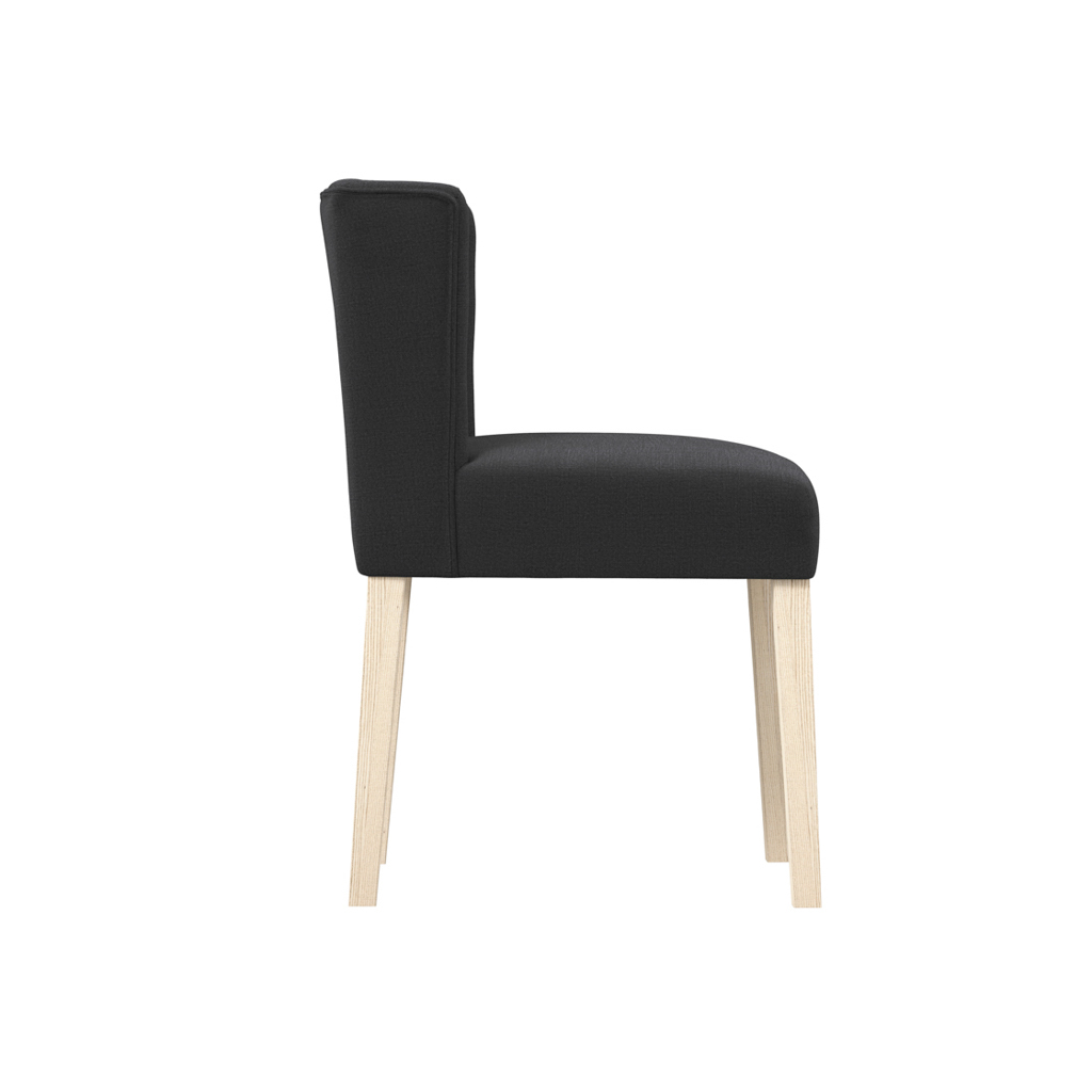 SHAY ANTHRACITE WINGED DINING CHAIR WITHOUT ARMS ( - Image 4