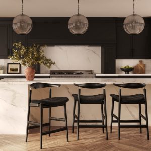 SEINE COAL / BLACK COUNTER STOOL