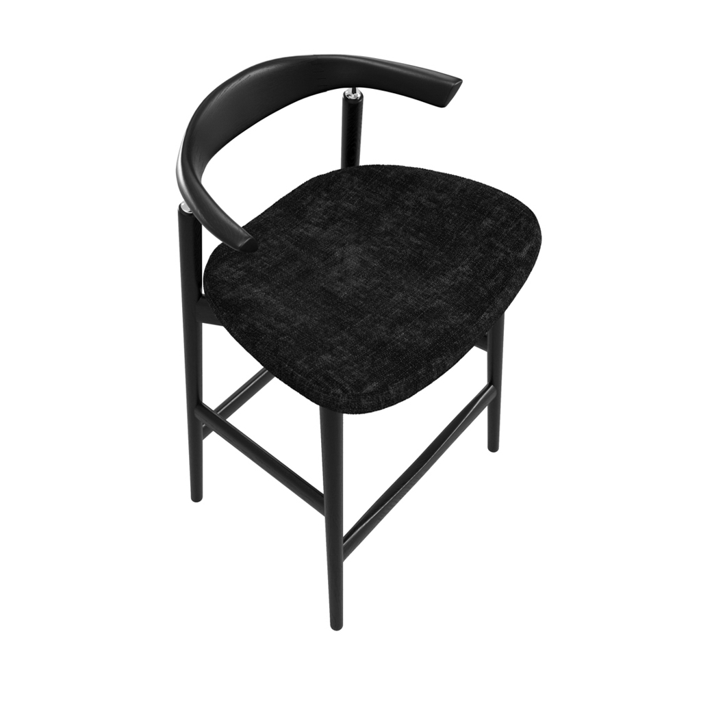 SEINE COAL / BLACK COUNTER STOOL - Image 6