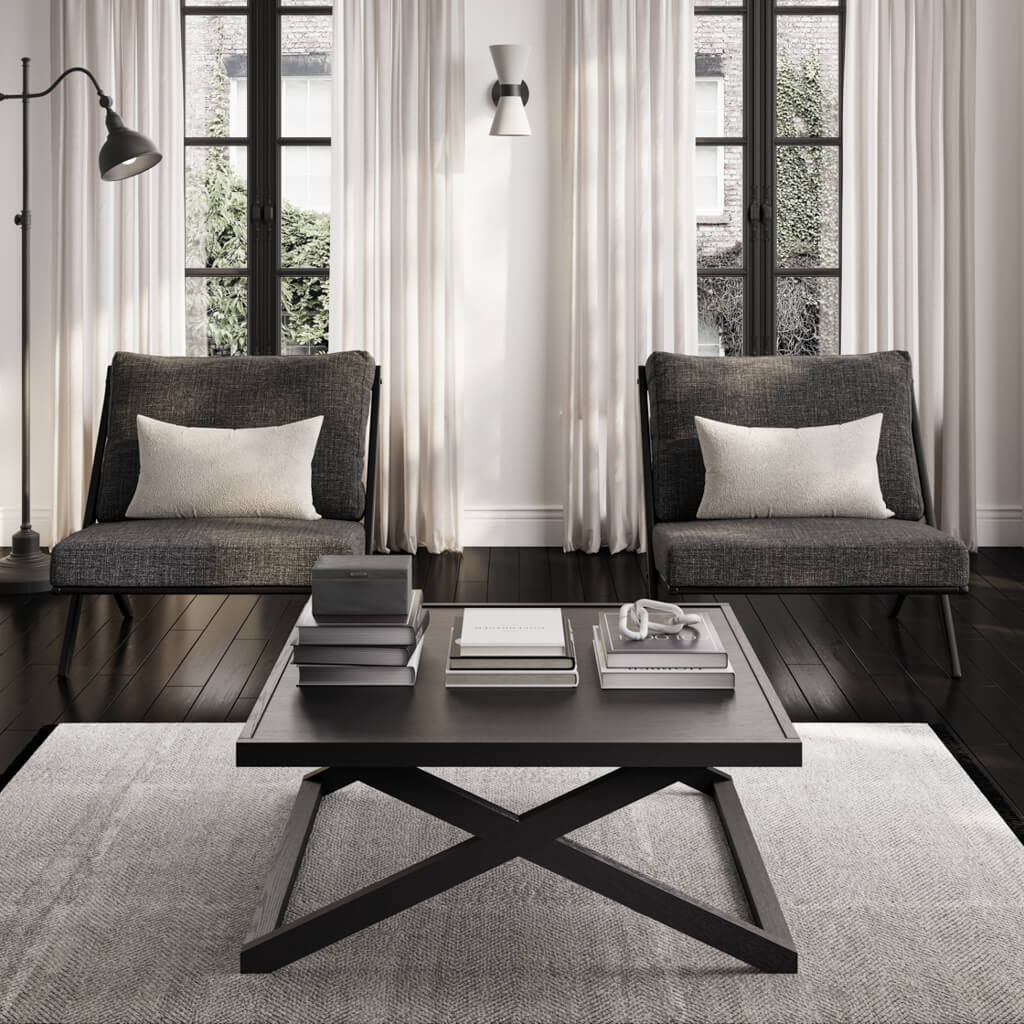 SAGE BLACK COFFEE TABLE SMALL