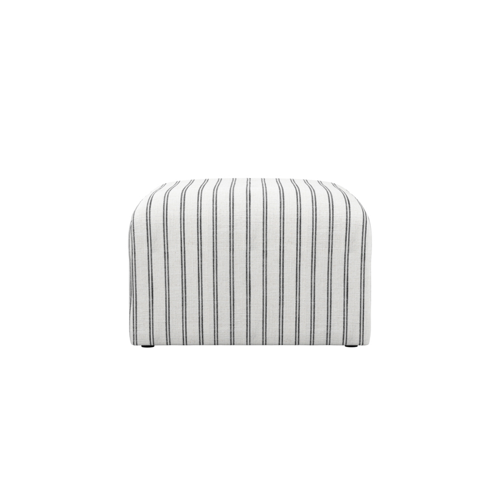 RYDER CHALK STRIPE POUFFE - Image 5