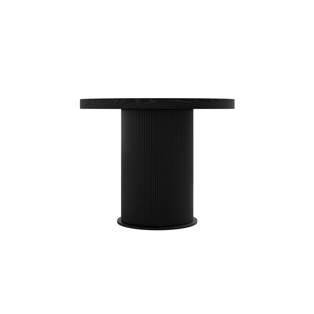 Rina Black Dining Table with 4 Nova Ivory Chairs - Image 4