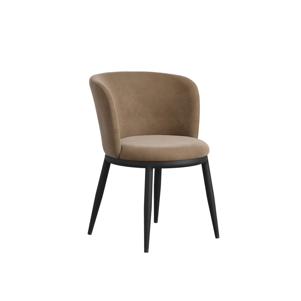 Rina Black Dining Table with 4 Nova Mole Chairs - Image 7
