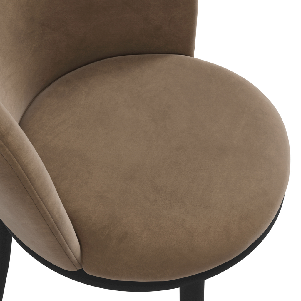 Rina Black Dining Table with 4 Nova Mole Chairs - Image 10
