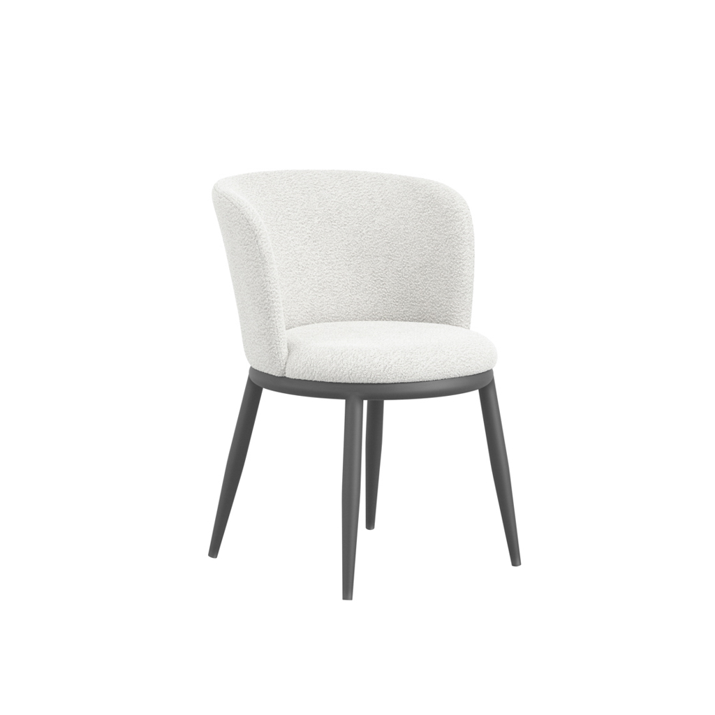 Rina Black Dining Table with 4 Nova Ivory Chairs - Image 7