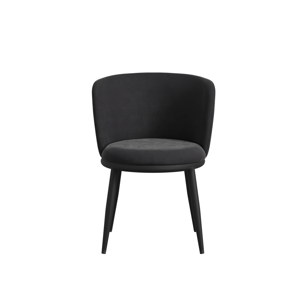 Rina Black Dining Table with 4 Nova Black Chairs - Image 6