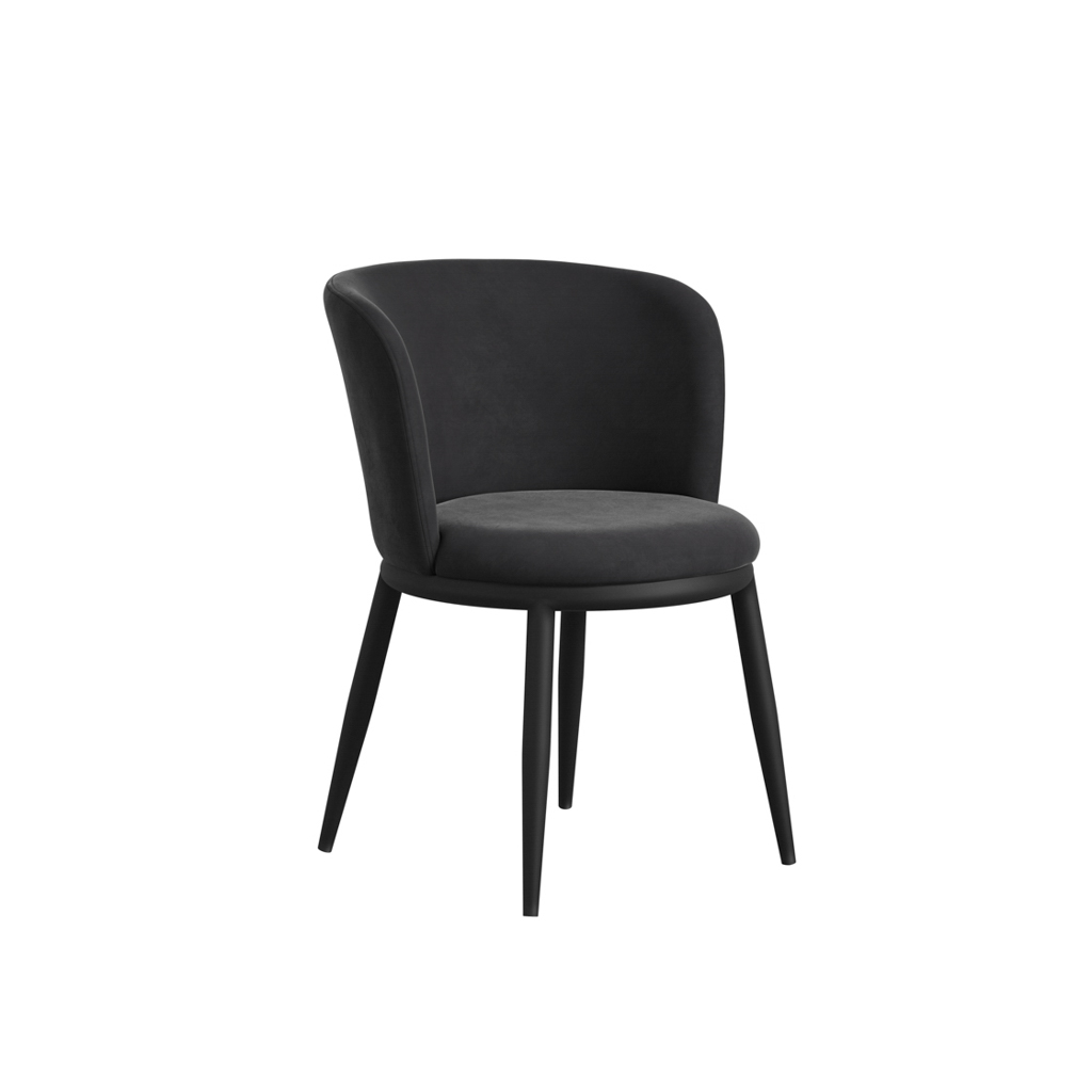 Rina Black Dining Table with 4 Nova Black Chairs - Image 7
