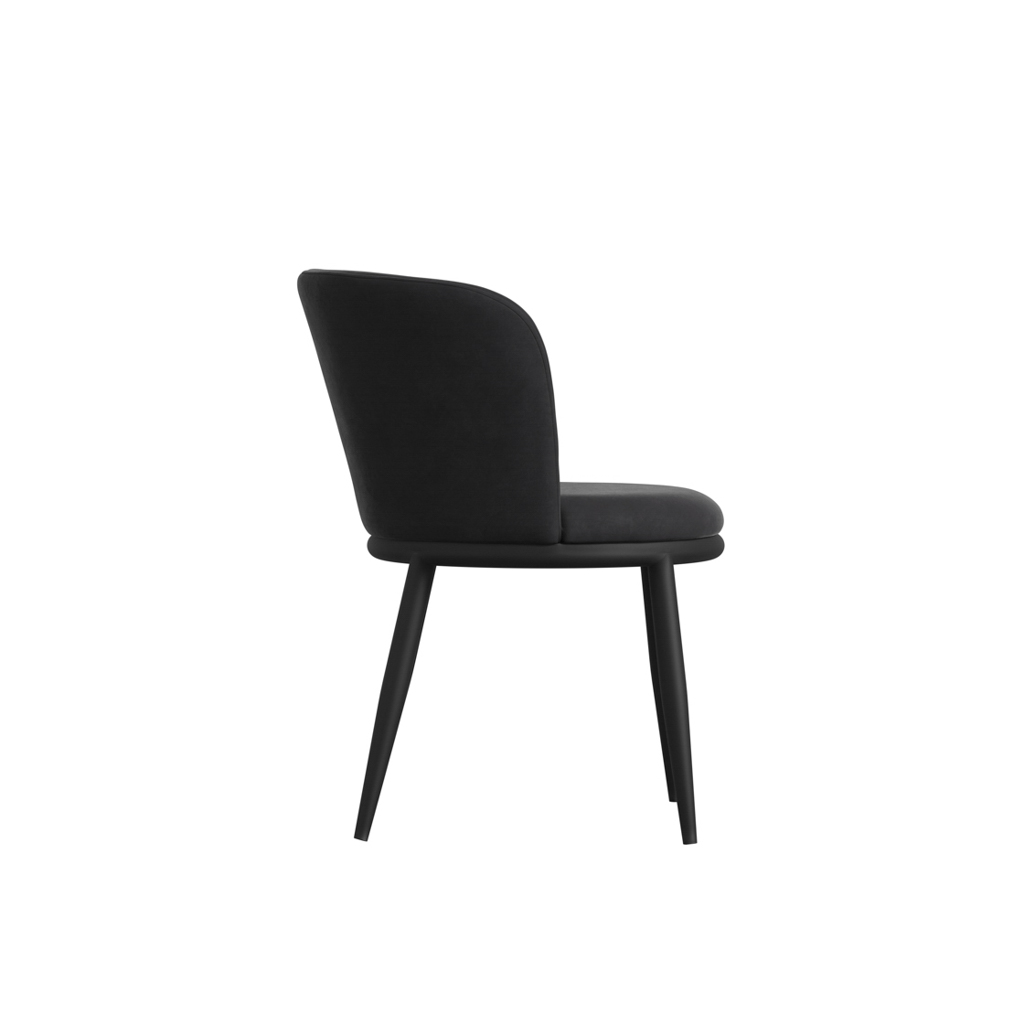 Rina Black Dining Table with 4 Nova Black Chairs - Image 8