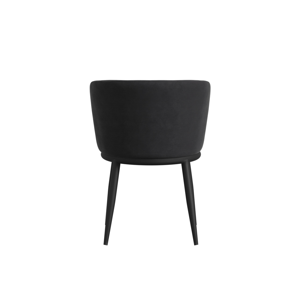 Rina Black Dining Table with 4 Nova Black Chairs - Image 9