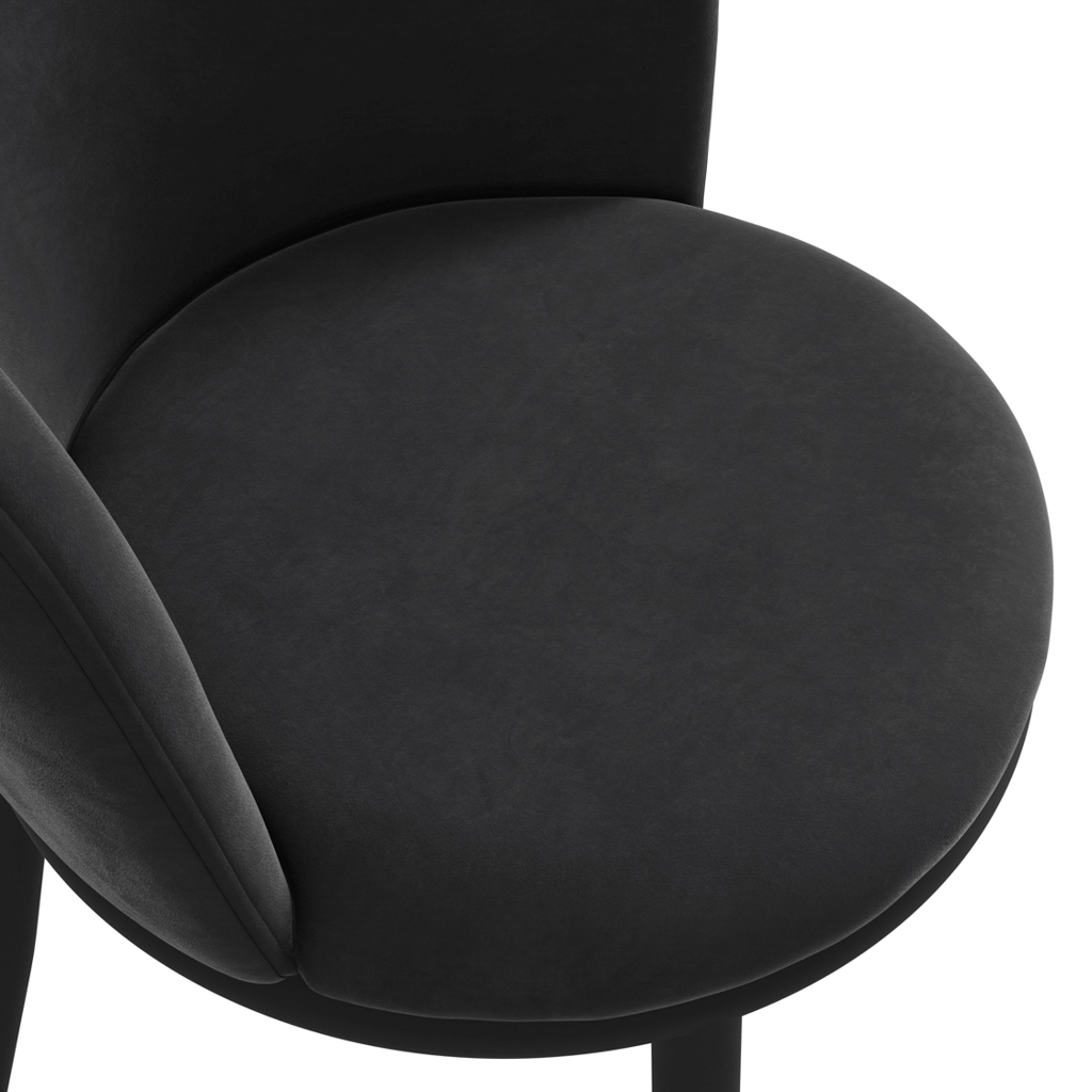 Rina Black Dining Table with 4 Nova Black Chairs - Image 10