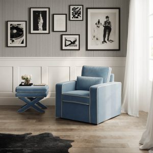 RHODE ICE BLUE STOOL