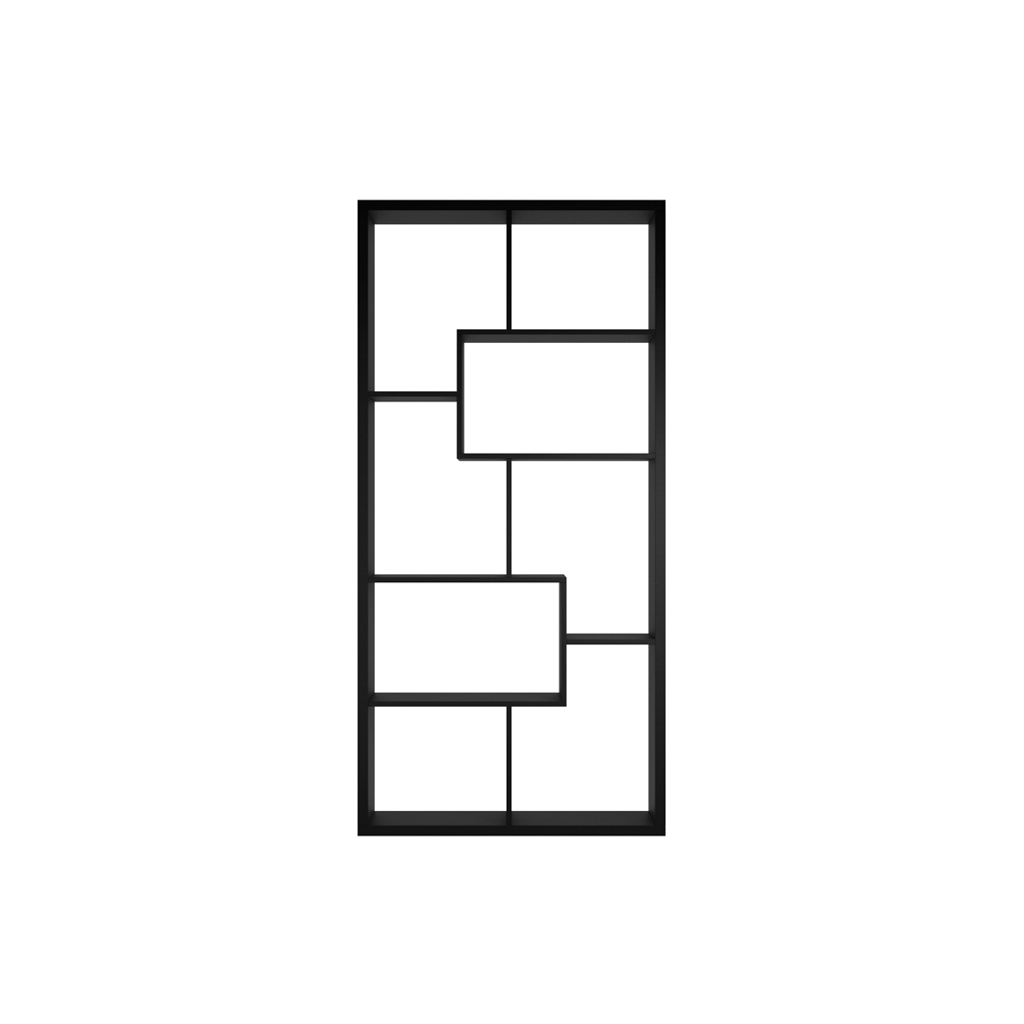 QUEBEC BLACK SHELVING UNIT - Image 2