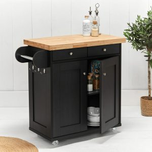 PORTLAND KITCHEN ISLAND BLACK