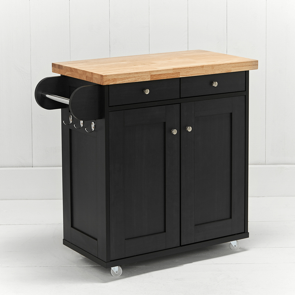 PORTLAND KITCHEN ISLAND BLACK - Image 2