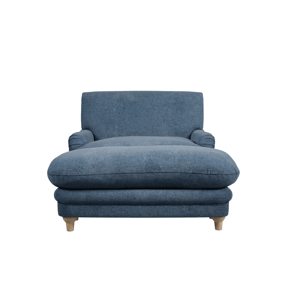 PLUMPTON FOOTSTOOL DENIM BLUE WEAVE - Image 6